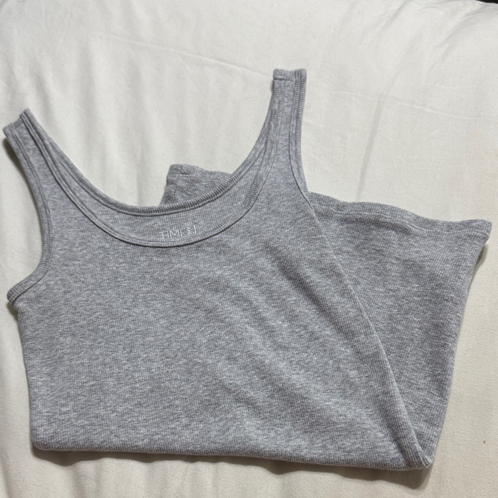 Time and Tru Heather Gray Women's Tank Top